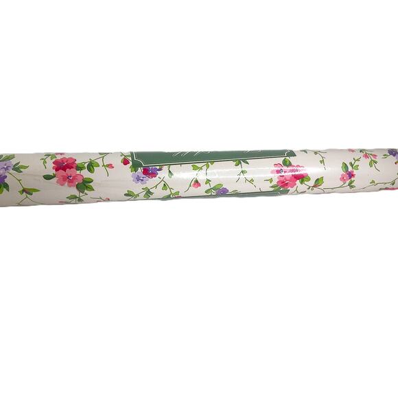 Vintage Laura Ashley Priory Floral Prepasted Vinyl Wallcovering - Picture 1 of 10